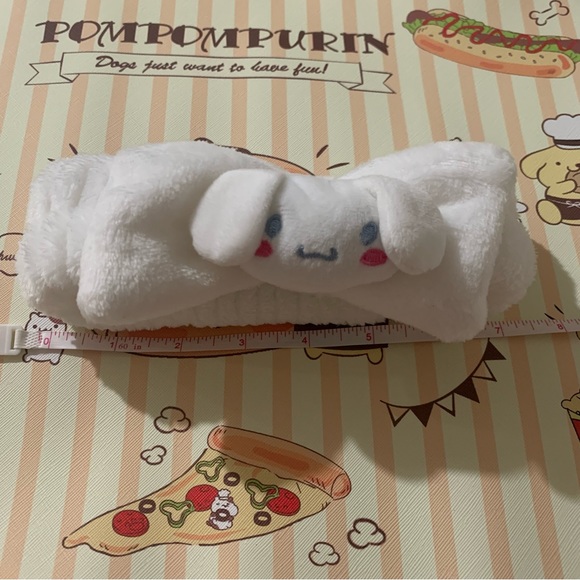 White Cinnamoroll Bow Design Soft Stretchy Spa Headband - Picture 10 of 12